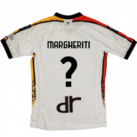 KandinyキッズFilippo Margheriti#0白 黒アウェイシャツ2024/25ジャージーユニフォーム