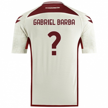 KandinyキッズLuigi Gabriel Barba#0クリームカラーアウェイシャツ2024/25ジャージーユニフォーム