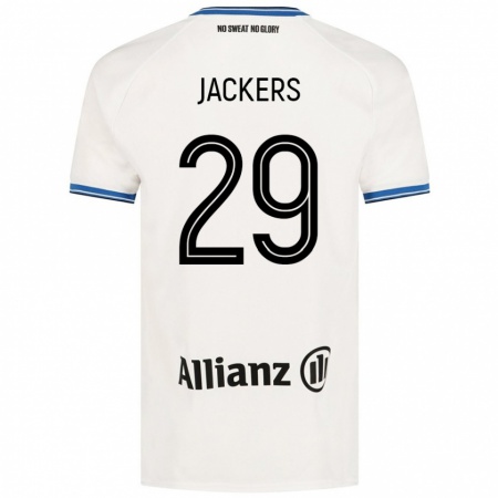 Kandiny Kinder Nordin Jackers #29 Weiß Auswärtstrikot Trikot 2024/25 T-Shirt Österreich