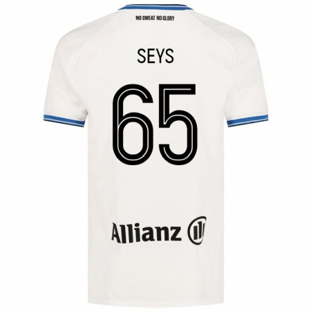 Kandiny Bambino Maglia Joaquin Seys #65 Bianco Kit Gara Away 2024/25 Maglietta