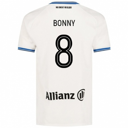 Kandiny Barn Chionne Bonny #8 Vit Bortatröja Matchtröjor 2024/25 Tröjor T-Tröja