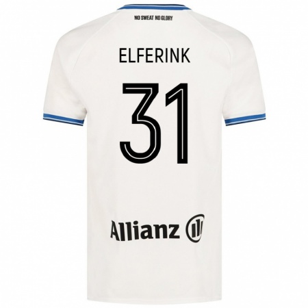 Kandiny Kinder Marie Elferink #31 Weiß Auswärtstrikot Trikot 2024/25 T-Shirt Österreich