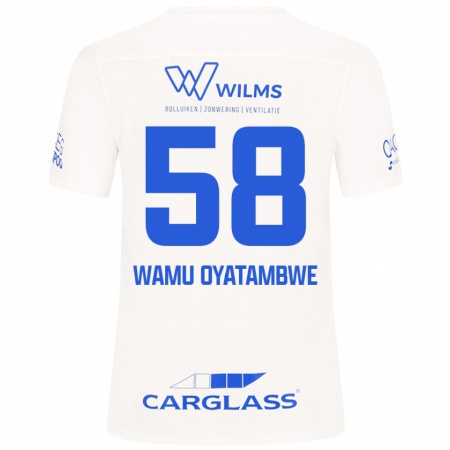 Kandiny Criança Camisola Matthias Wamu Oyatambwe #58 Branco Alternativa 2024/25 Camisa Brasil