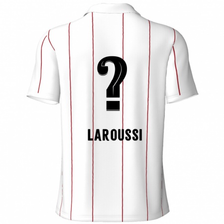 KandinyキッズNizar Laroussi#0白 黒アウェイシャツ2024/25ジャージーユニフォーム