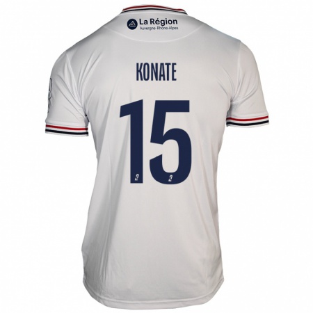 Kandiny Kinder Cheick Oumar Konaté #15 Weiß Auswärtstrikot Trikot 2024/25 T-Shirt Österreich