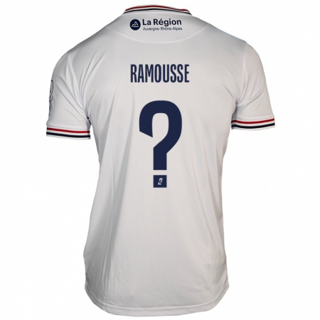 KandinyキッズThéo Ramousse#0白アウェイシャツ2024/25ジャージーユニフォーム