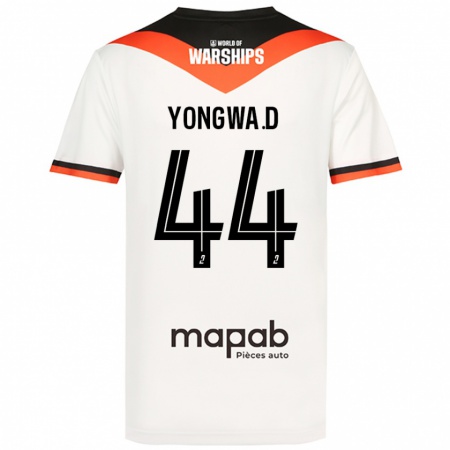 Kandiny Bambino Maglia Darlin Yongwa #44 Bianco Kit Gara Away 2024/25 Maglietta