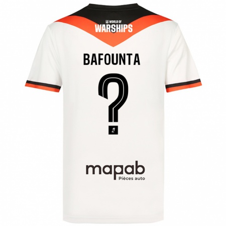 Kandiny Bambino Maglia Kamal Bafounta #0 Bianco Kit Gara Away 2024/25 Maglietta