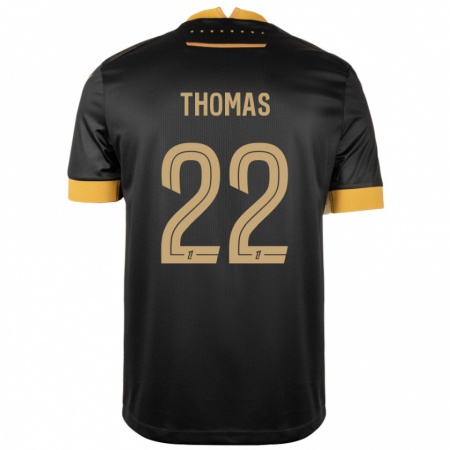 Kandiny Kinder Sorba Thomas #22 Schwarz Braun Auswärtstrikot Trikot 2024/25 T-Shirt Österreich