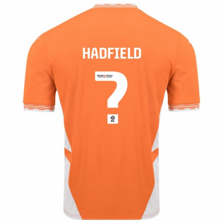 Kandiny Heren Milly Hadfield #0 Oranje Wit Thuisshirt Thuistenue 2024/25 T-Shirt België