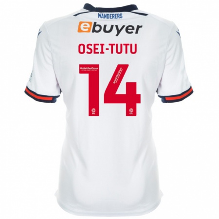 Kandiny Uomo Maglia Jordi Osei-Tutu #14 Bianco Kit Gara Home 2024/25 Maglietta