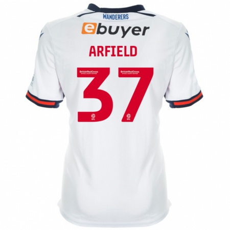 Kandiny Uomo Maglia Scott Arfield #37 Bianco Kit Gara Home 2024/25 Maglietta