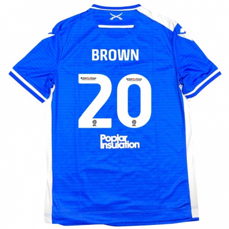 Kandiny Uomo Maglia Jevani Brown #20 Blu Bianco Kit Gara Home 2024/25 Maglietta