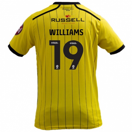 Kandiny Uomo Maglia Dylan Williams #19 Giallo Kit Gara Home 2024/25 Maglietta