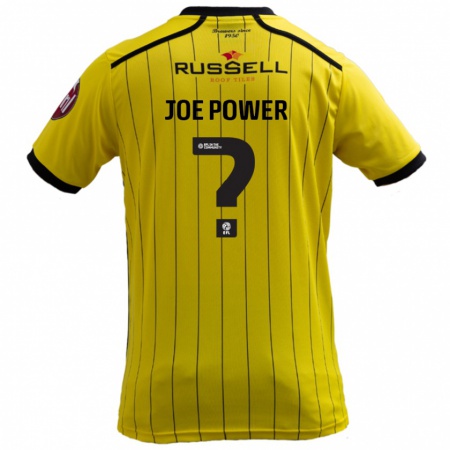 Kandiny Herren John Joe Power #0 Gelb Heimtrikot Trikot 2024/25 T-Shirt Österreich