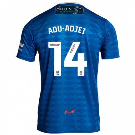 Kandiny Uomo Maglia Daniel Adu-Adjei #14 Blu Kit Gara Home 2024/25 Maglietta