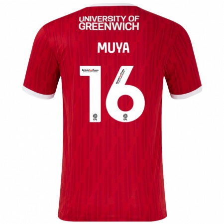 Kandiny Uomo Maglia Karin Muya #16 Rosso Bianco Kit Gara Home 2024/25 Maglietta