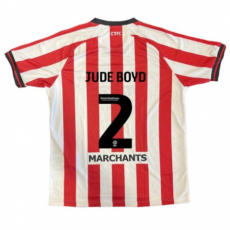 Kandiny Heren Arkell Jude-Boyd #2 Rood Wit Thuisshirt Thuistenue 2024/25 T-Shirt België