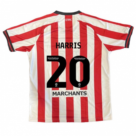 Kandiny Hombre Camiseta Max Harris #20 Rojo Blanco 1ª Equipación 2024/25 La Camisa