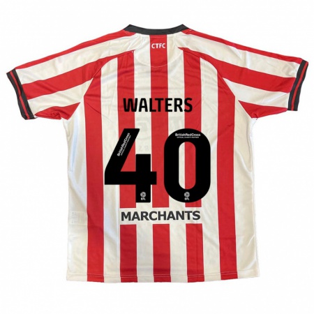 Kandiny Heren Cameron Walters #40 Rood Wit Thuisshirt Thuistenue 2024/25 T-Shirt België