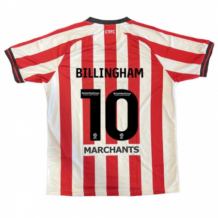 Kandiny Heren Lily Billingham #10 Rood Wit Thuisshirt Thuistenue 2024/25 T-Shirt België