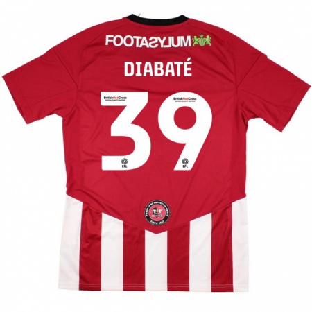 Kandiny Heren Cheick Diabaté #39 Rood Wit Thuisshirt Thuistenue 2024/25 T-Shirt België