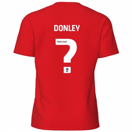 Kandiny Herren Jamie Donley #0 Rot Heimtrikot Trikot 2024/25 T-Shirt Österreich