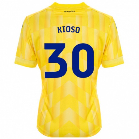 Kandiny Män Peter Kioso #30 Gul Hemmatröja Matchtröjor 2024/25 Tröjor T-Tröja