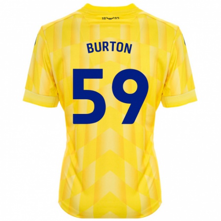 KandinyメンズKasway Burton#59黄ホームシャツ2024/25ジャージーユニフォーム