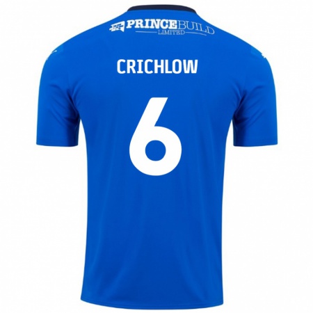 Kandiny Herren Romoney Crichlow #6 Blau Weiß Heimtrikot Trikot 2024/25 T-Shirt Österreich