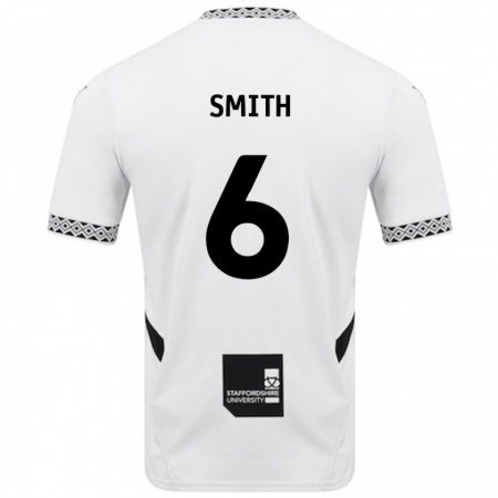 Kandiny Män Nathan Smith #6 Vit Hemmatröja Matchtröjor 2024/25 Tröjor T-Tröja