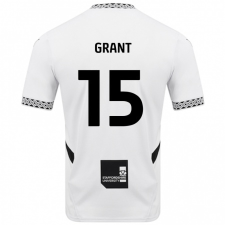 Kandiny Uomo Maglia Conor Grant #15 Bianco Kit Gara Home 2024/25 Maglietta