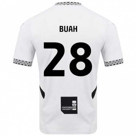 Kandiny Uomo Maglia Andrew Buah #28 Bianco Kit Gara Home 2024/25 Maglietta