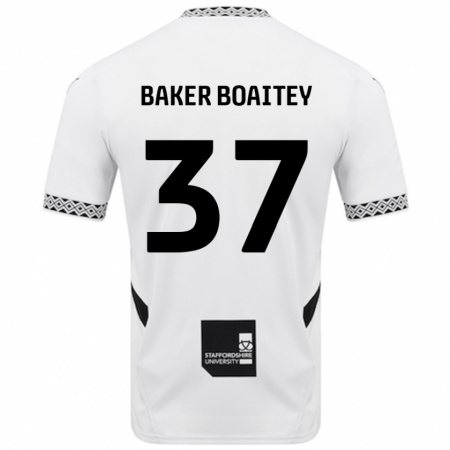 Kandiny Herren Benicio Baker-Boaitey #37 Weiß Heimtrikot Trikot 2024/25 T-Shirt Österreich