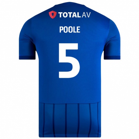 Kandiny Herren Regan Poole #5 Blau Heimtrikot Trikot 2024/25 T-Shirt Österreich