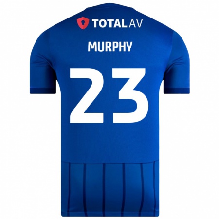 Kandiny Męski Josh Murphy #23 Niebieski Domowa Koszulka 2024/25 Koszulki Klubowe