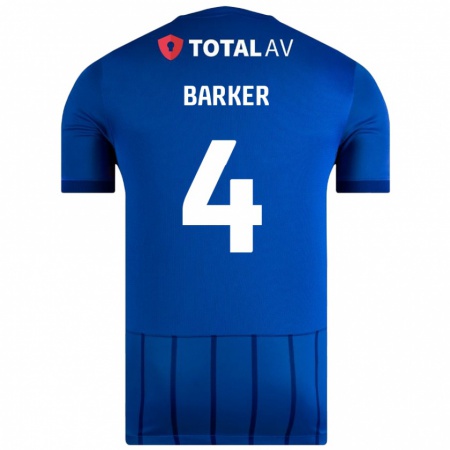 Kandiny Uomo Maglia Sophie Barker #4 Blu Kit Gara Home 2024/25 Maglietta