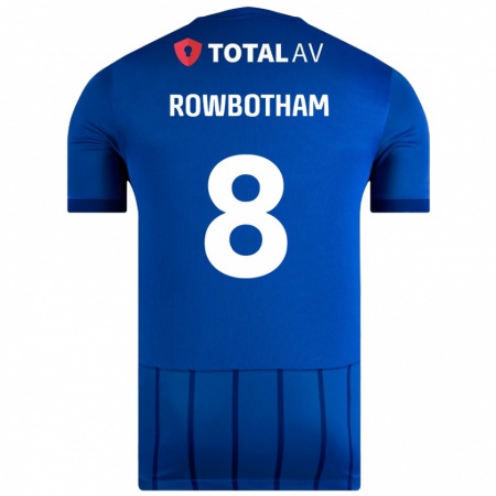 Kandiny Män Ava Rowbotham #8 Blå Hemmatröja Matchtröjor 2024/25 Tröjor T-Tröja