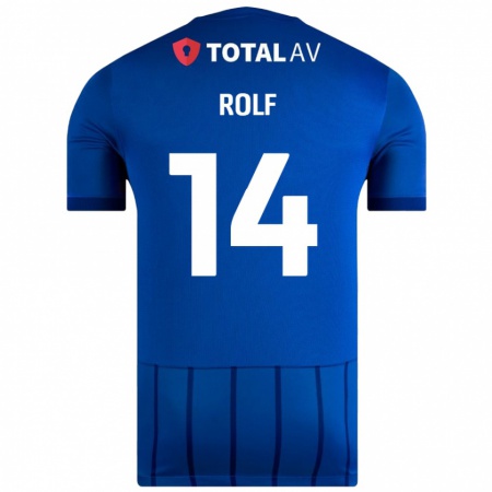 Kandiny Uomo Maglia Annie Rolf #14 Blu Kit Gara Home 2024/25 Maglietta