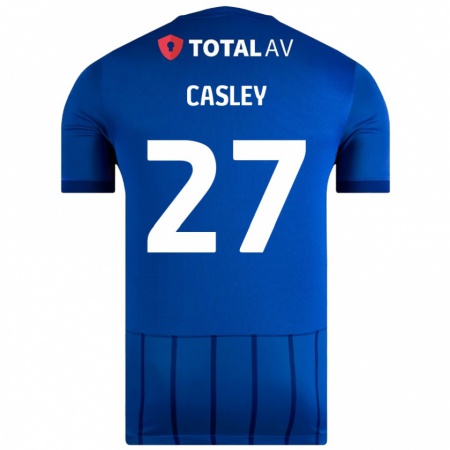 Kandiny Męski Riva Casley #27 Niebieski Domowa Koszulka 2024/25 Koszulki Klubowe