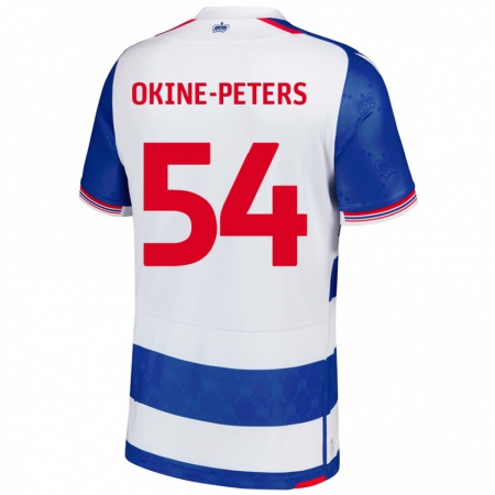 Kandiny Herren Jeremiah Okine-Peters #54 Blau Weiß Heimtrikot Trikot 2024/25 T-Shirt Österreich