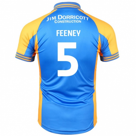 Kandiny Hombre Camiseta Morgan Feeney #5 Azul Ámbar 1ª Equipación 2024/25 La Camisa