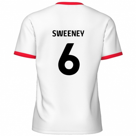 Kandiny Herren Dan Sweeney #6 Weiß Rot Heimtrikot Trikot 2024/25 T-Shirt Österreich