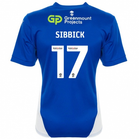 Kandiny Heren Toby Sibbick #17 Blauw Wit Thuisshirt Thuistenue 2024/25 T-Shirt België