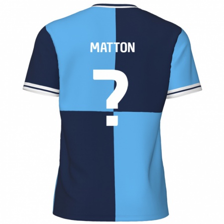 Kandiny Heren Jack Matton #0 Hemelsblauw Donkerblauw Thuisshirt Thuistenue 2024/25 T-Shirt België