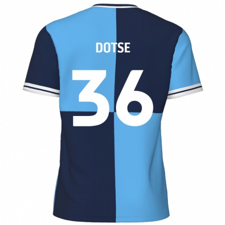 Kandiny Heren Jahiem Dotse #36 Hemelsblauw Donkerblauw Thuisshirt Thuistenue 2024/25 T-Shirt België