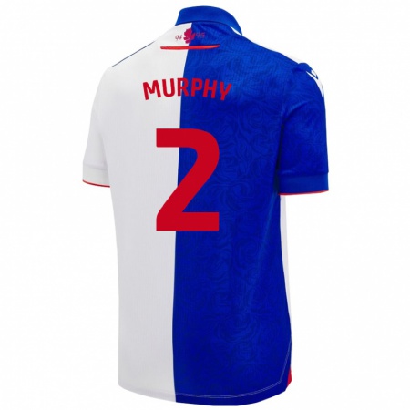 Kandiny Herren Niamh Murphy #2 Himmelblau Weiß Heimtrikot Trikot 2024/25 T-Shirt Österreich