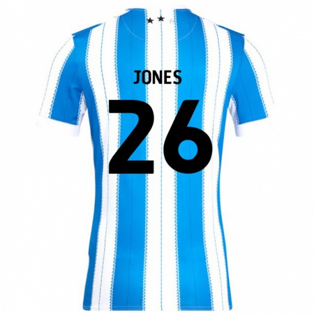 Kandiny Uomo Maglia Patrick Jones #26 Blu Bianco Kit Gara Home 2024/25 Maglietta