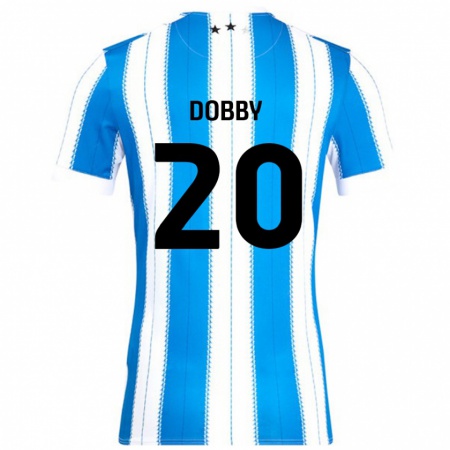 Kandiny Män Sarah Dobby #20 Blå Vit Hemmatröja Matchtröjor 2024/25 Tröjor T-Tröja