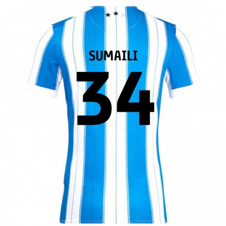 Kandiny Uomo Maglia Falone Sumaili #34 Blu Bianco Kit Gara Home 2024/25 Maglietta